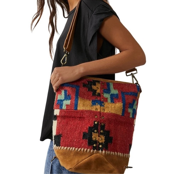 NWOT FREE PEOPLE Heat Wave Sling Leather Convertible Boho - Picture 6 of 11